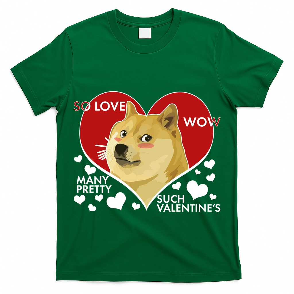 Funny Doge Valentine Meme T-Shirt