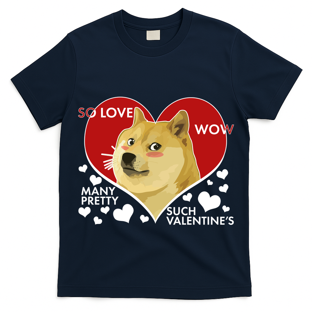 Funny Doge Valentine Meme T-Shirt