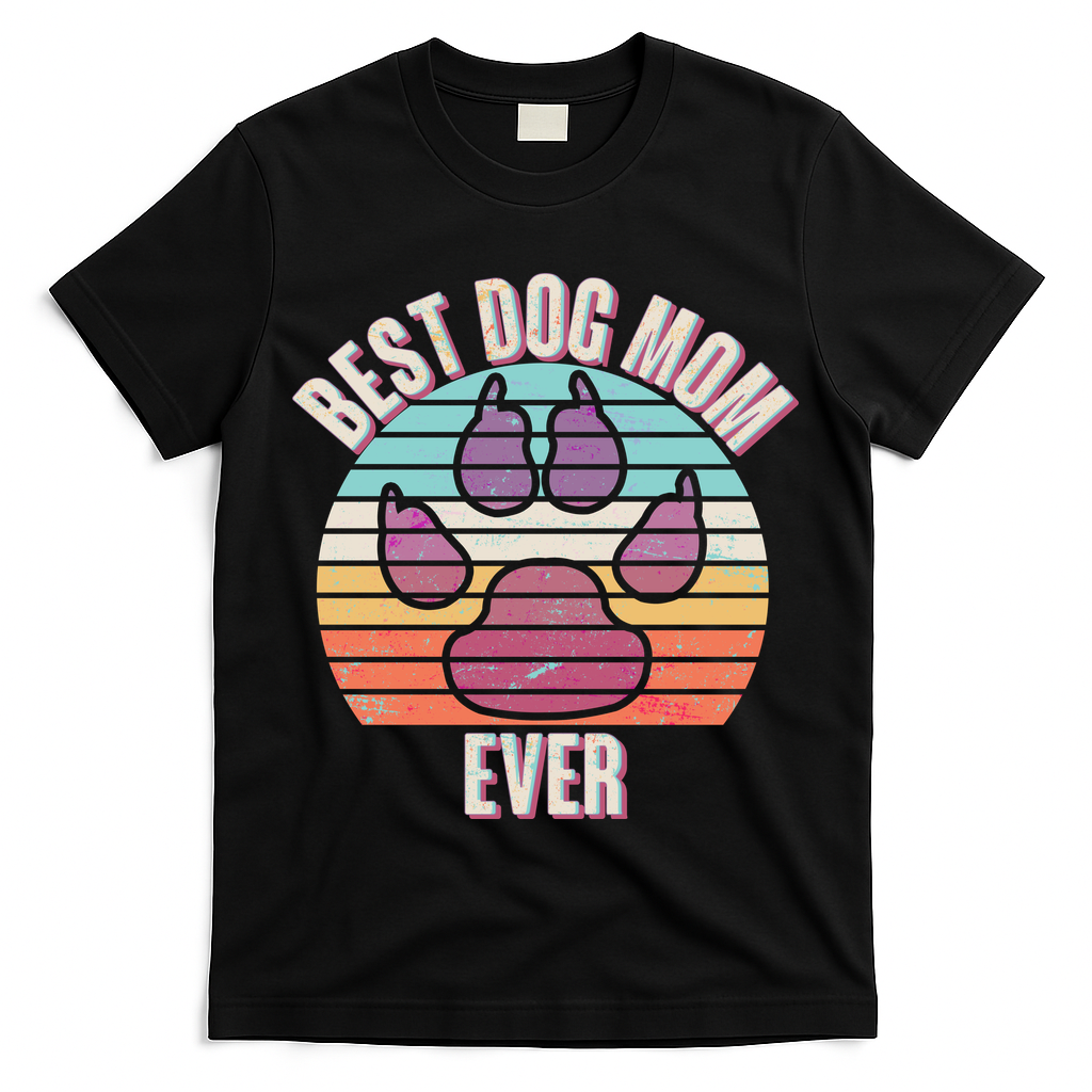 Vintage Best Dog Mom Ever T-Shirt