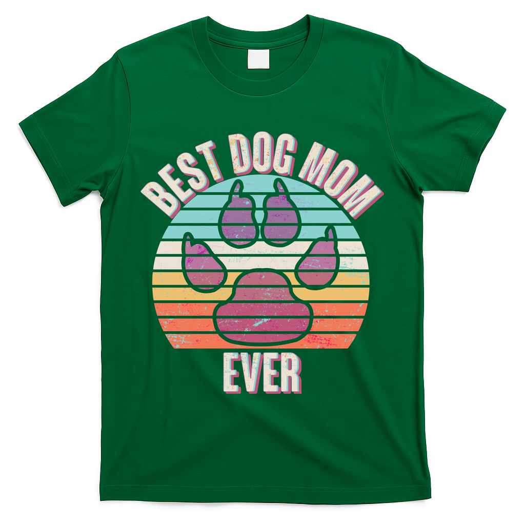 Vintage Best Dog Mom Ever T-Shirt