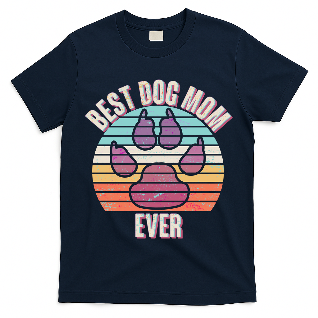 Vintage Best Dog Mom Ever T-Shirt