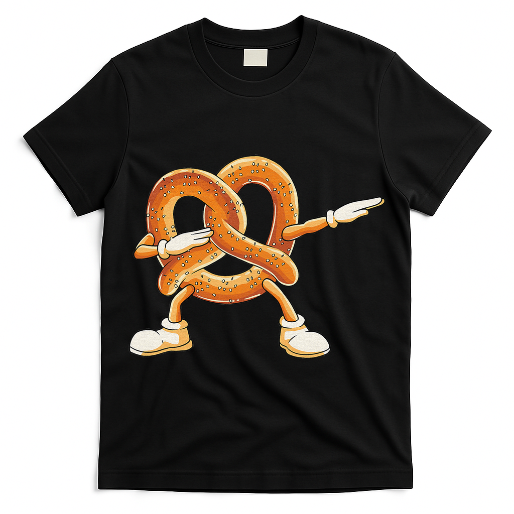 Dabbing Pretzel Dab Pretzel Dancing Pretzel Birthday Party T-Shirt
