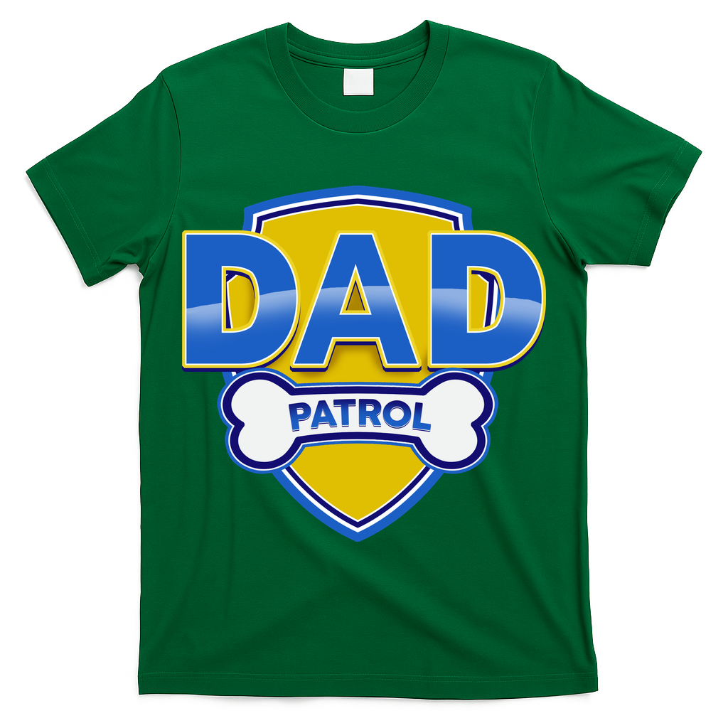 Funny Dad Patrol Dog Dad T-Shirt