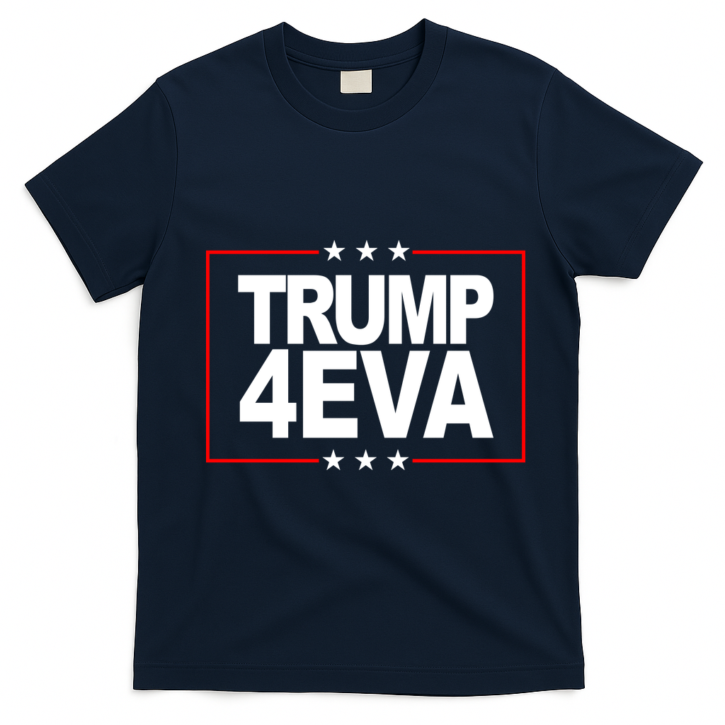 Donald Trump 4EVA 2028 Forever T-Shirt - Navy Blue