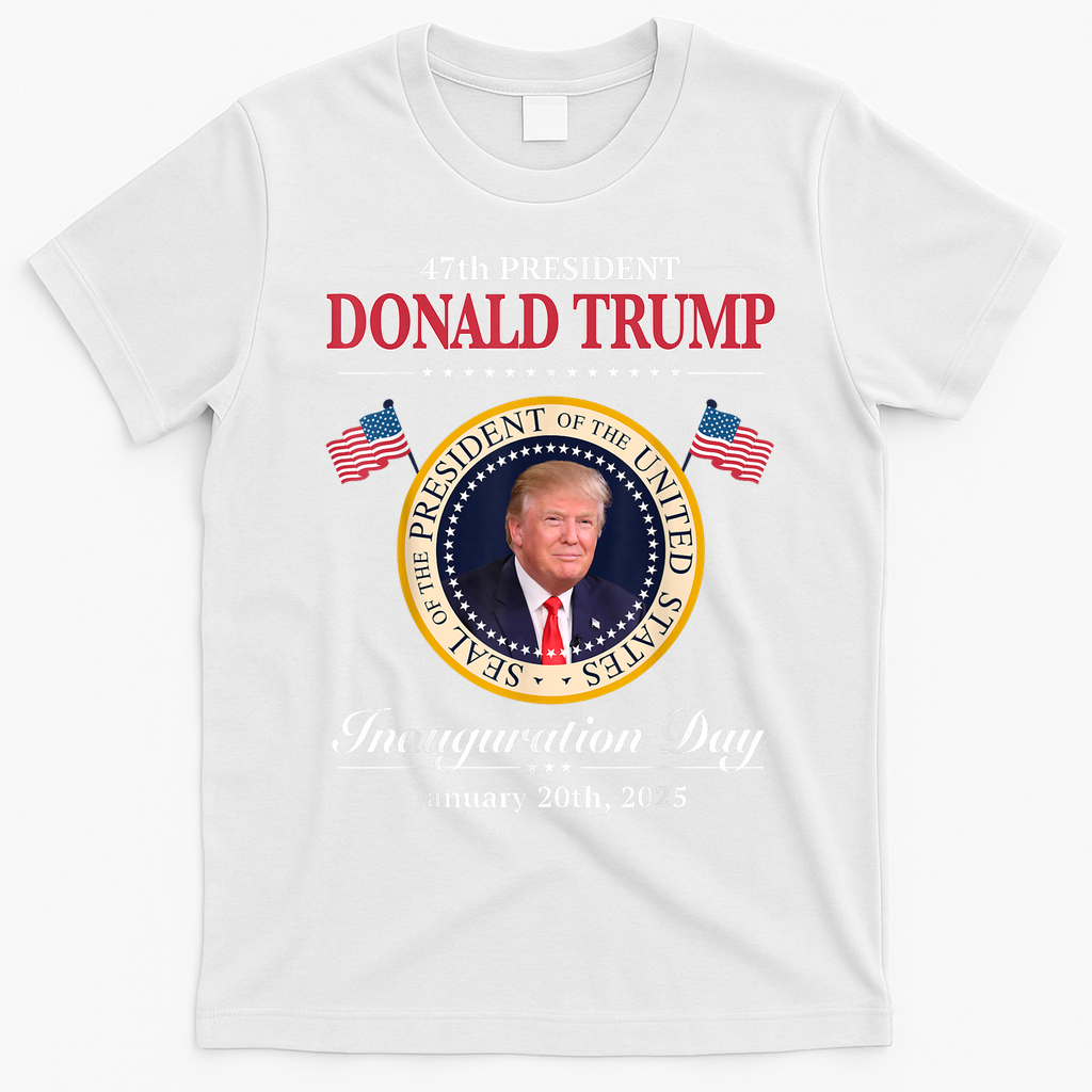 Donald Trump 47th President Inauguration 2025 Supporters T-Shirt - White