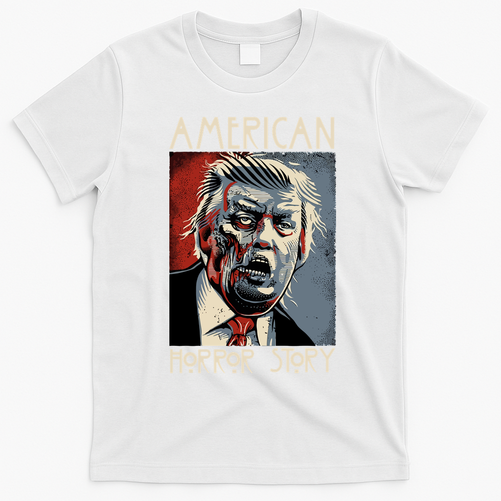 Donald Trump Horror Story T-Shirt - White