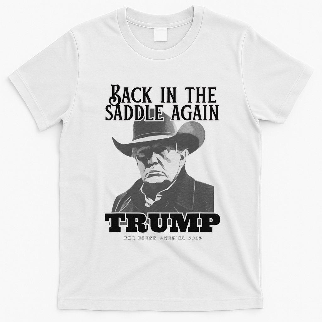 Donald Trump Back In The Saddle Again T-Shirt - White