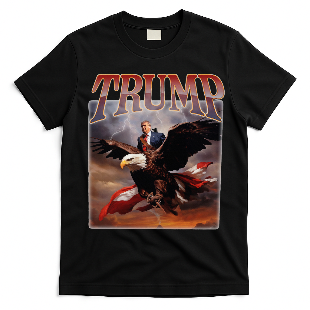 Donald Trump Eagle Usa President T-Shirt - Black