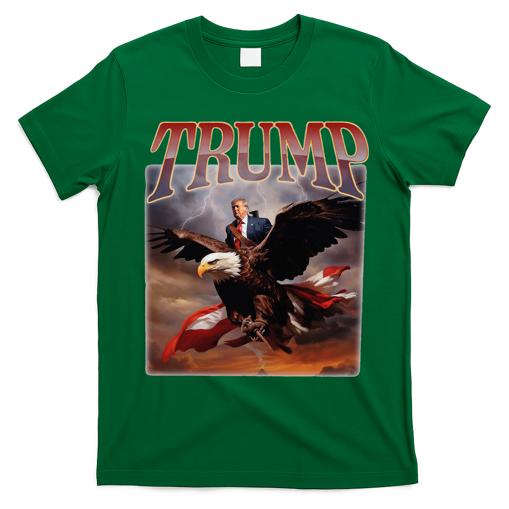 Donald Trump Eagle Usa President T-Shirt - Irish Green