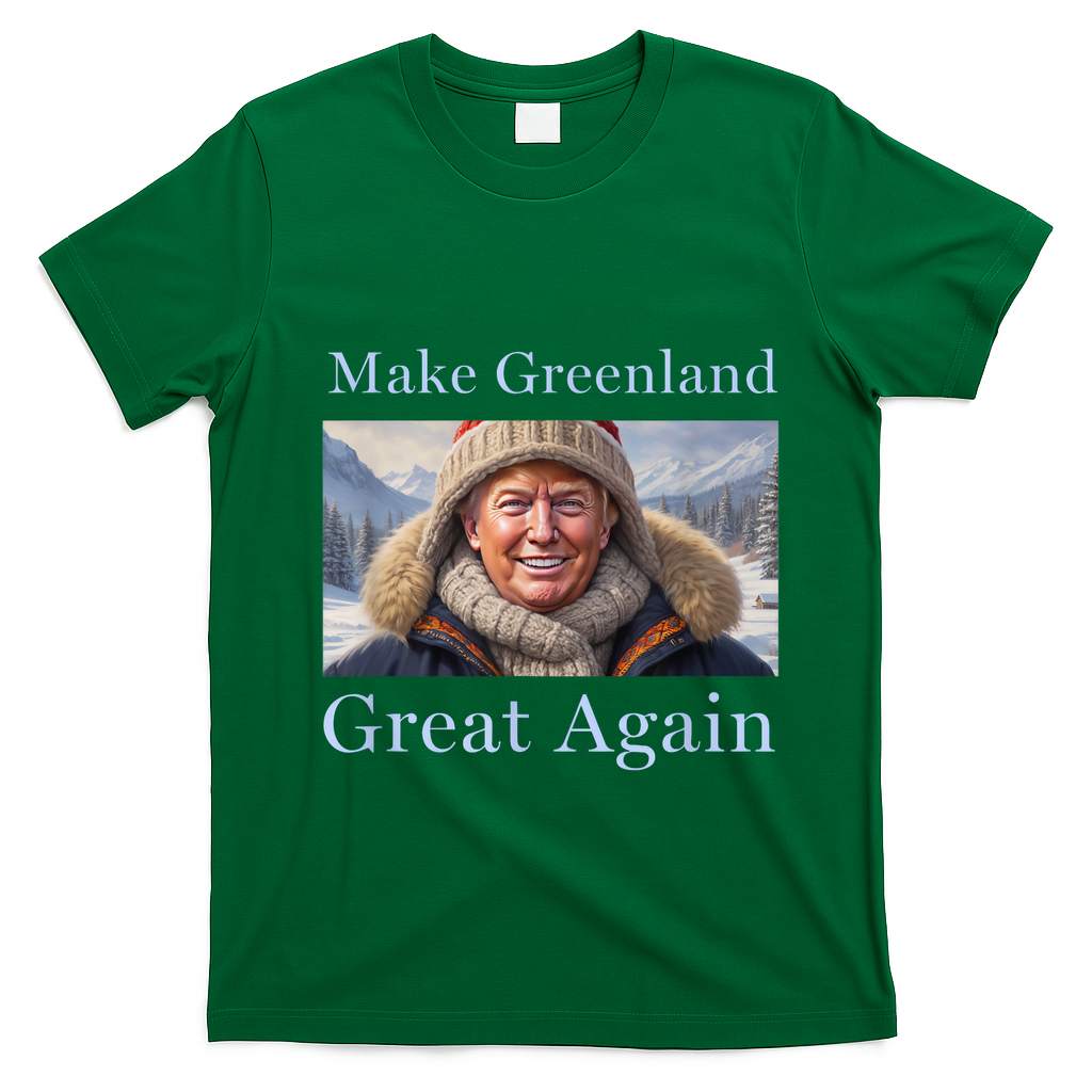 Donald Trump Greenland Funny Conservative Maga T-Shirt - Irish Green