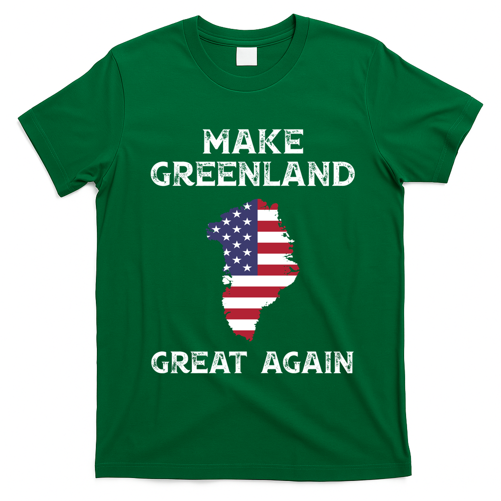 Donald Trump Greenland Make Greenland Great Again T-Shirt - Irish Green