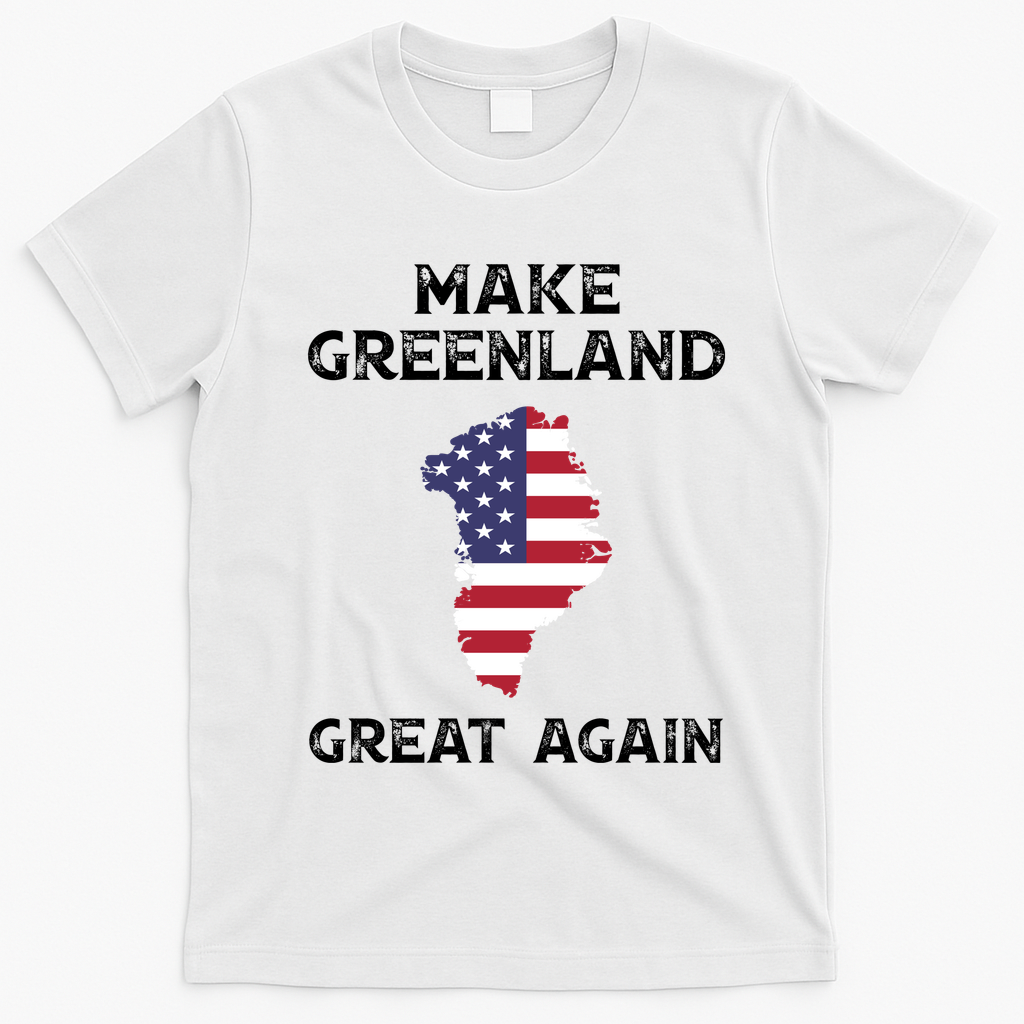 Donald Trump Greenland Make Greenland Great Again T-Shirt - White