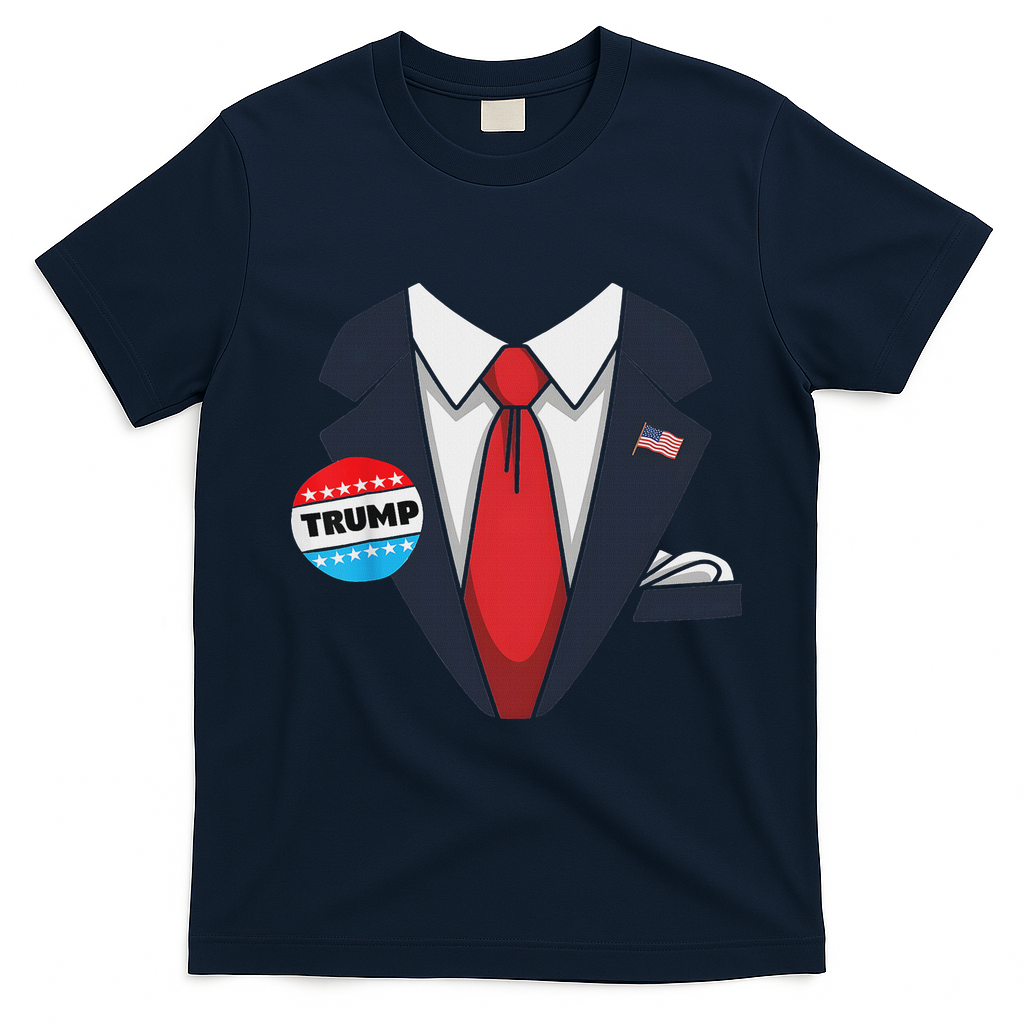 Donald Trump Halloween Costume Suit For T-Shirt - Navy Blue