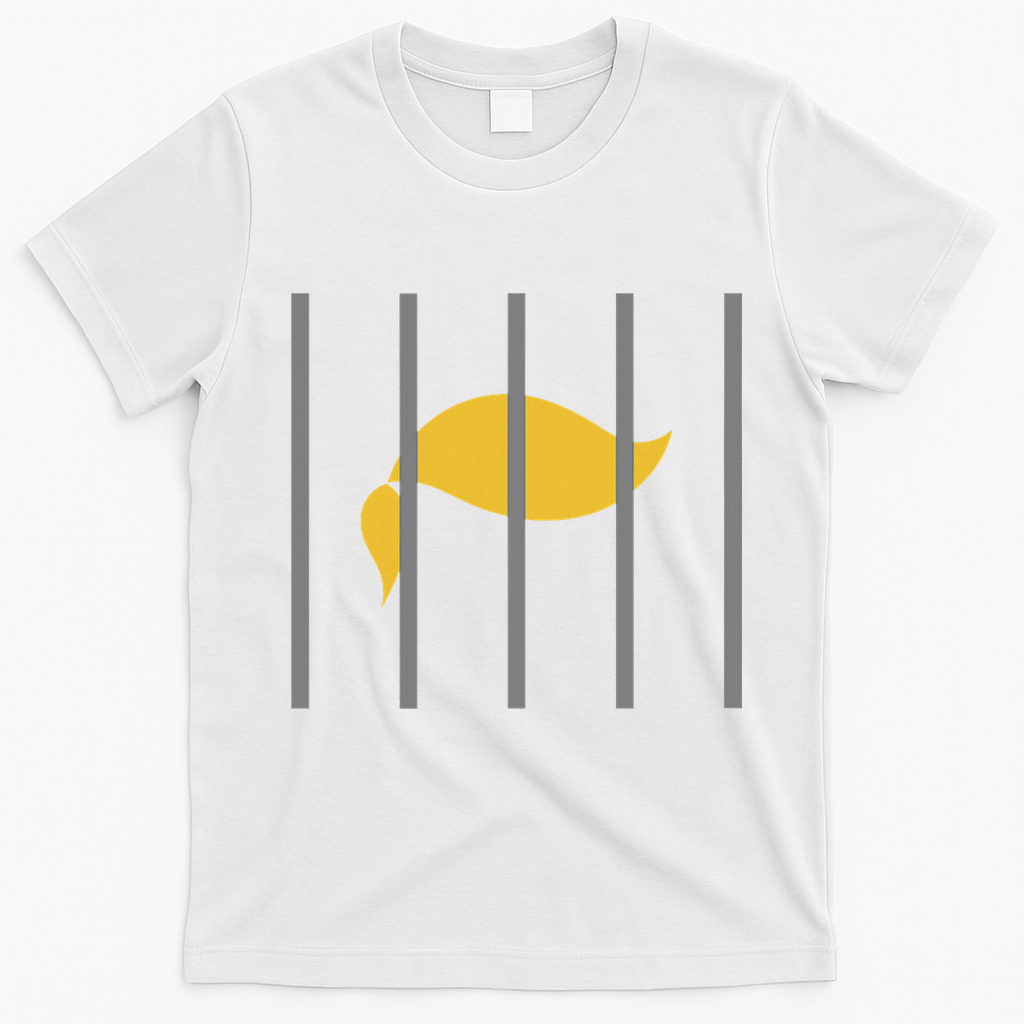Donald Trump Impeach Anti Trump Behind Bars T-Shirt - White