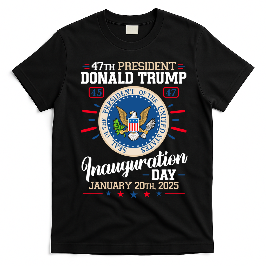 Donald Trump Inauguration Day 2025 T-Shirt - Black