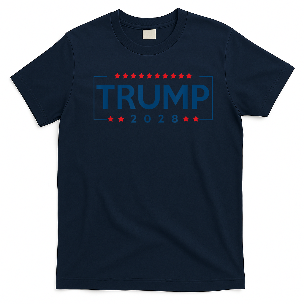 Donald Trump J D Vance 2028 Vance Trump 2028. T-Shirt - Navy Blue