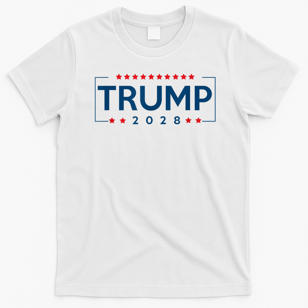 Donald Trump J D Vance 2028 Vance Trump 2028. T-Shirt - White