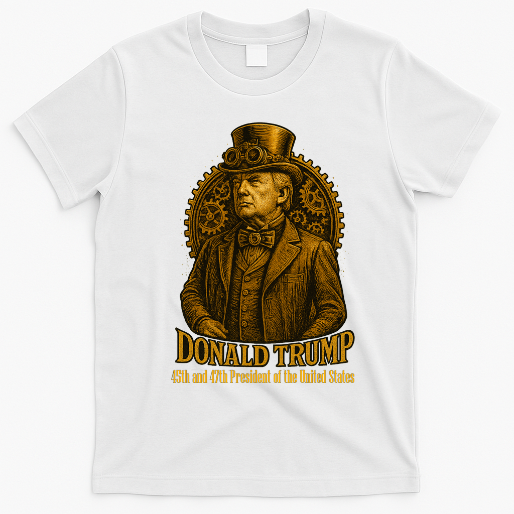 Donald Trump Steam Punk Vintage T-Shirt - White