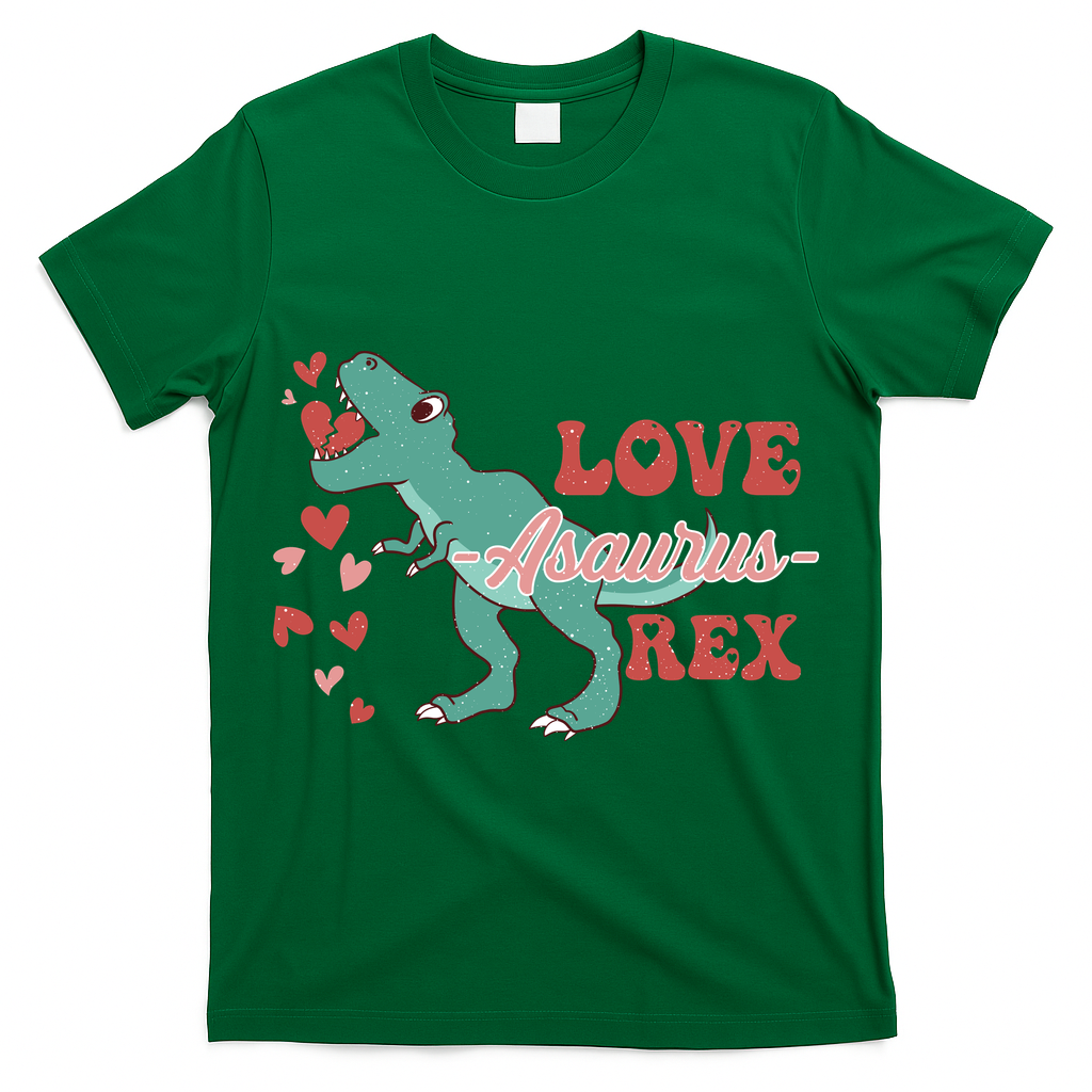 Dinosaur Valentine Love Asaurus Rex Gift For boy Valentine Day T-Shirt