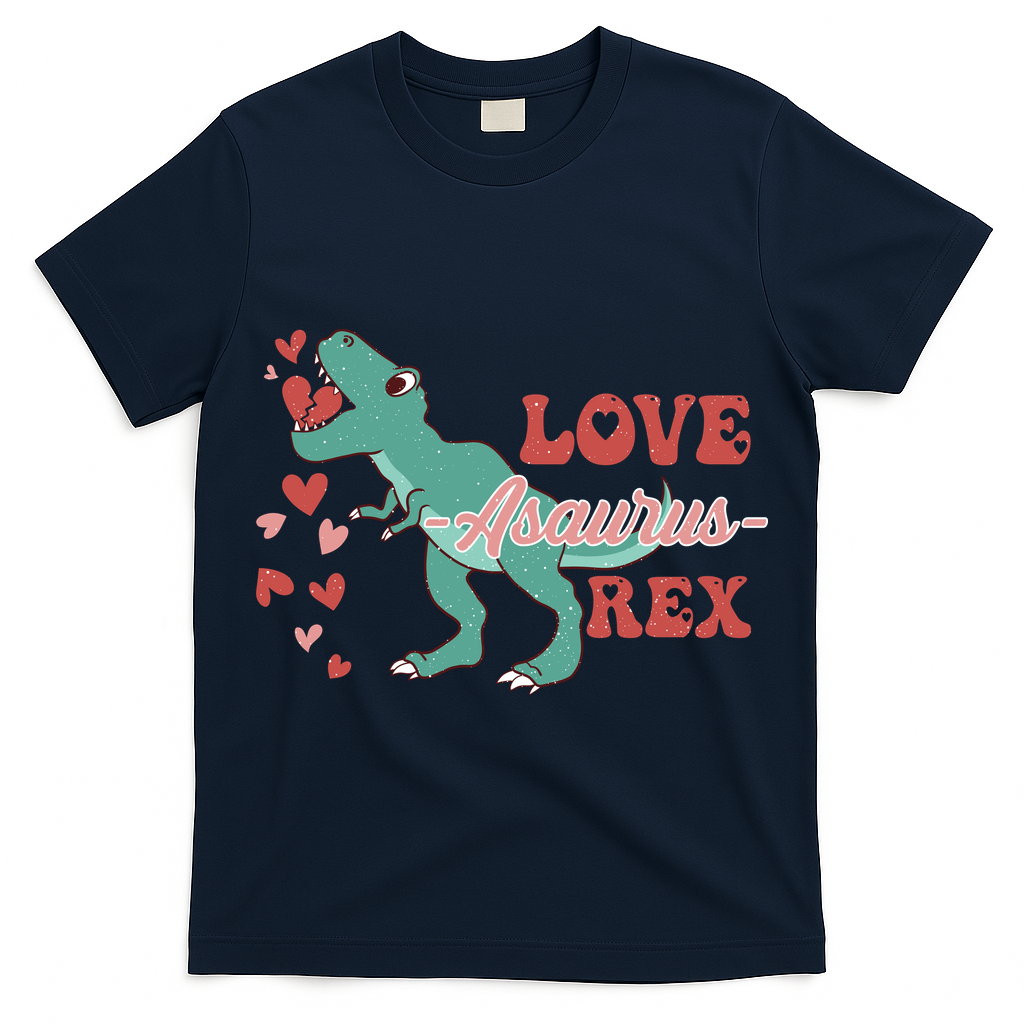Dinosaur Valentine Love Asaurus Rex Gift For boy Valentine Day T-Shirt
