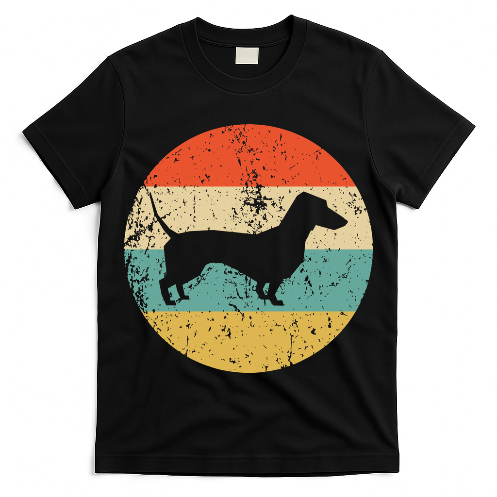 Dachshund Vintage Retro Dachshund Dog T-Shirt