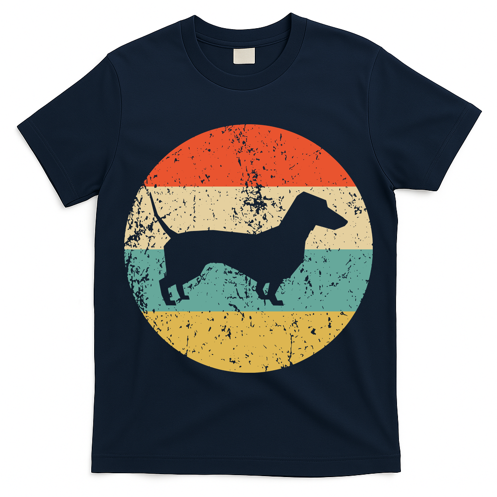 Dachshund Vintage Retro Dachshund Dog T-Shirt