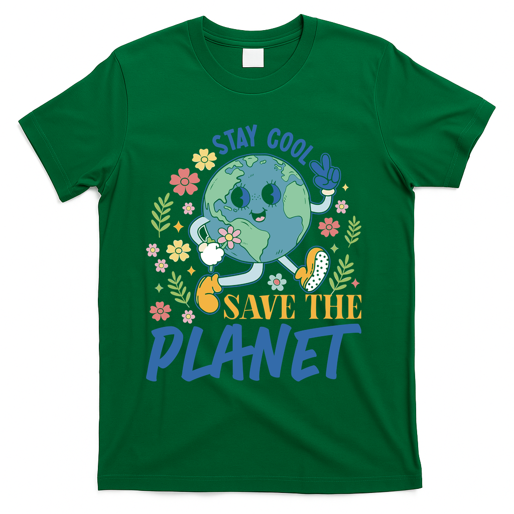 Earth Day Save The Planet T-Shirt - Green