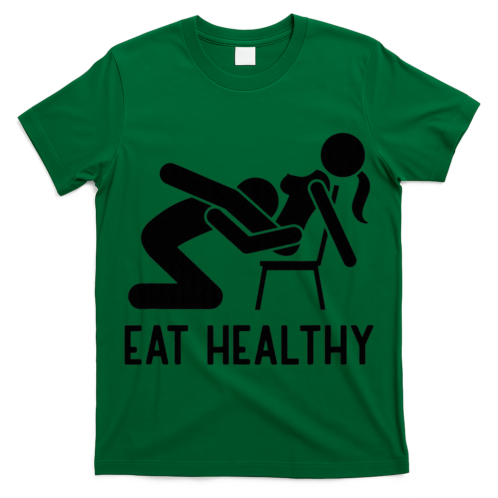 Eat Health Adult Joke Funny Sexy Saying Valentine Pun Humor T-Shirt