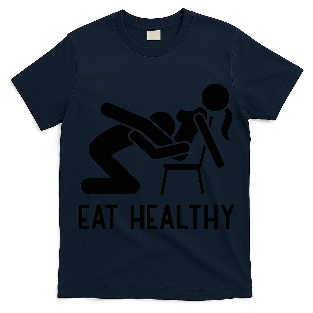 Eat Health Adult Joke Funny Sexy Saying Valentine Pun Humor T-Shirt