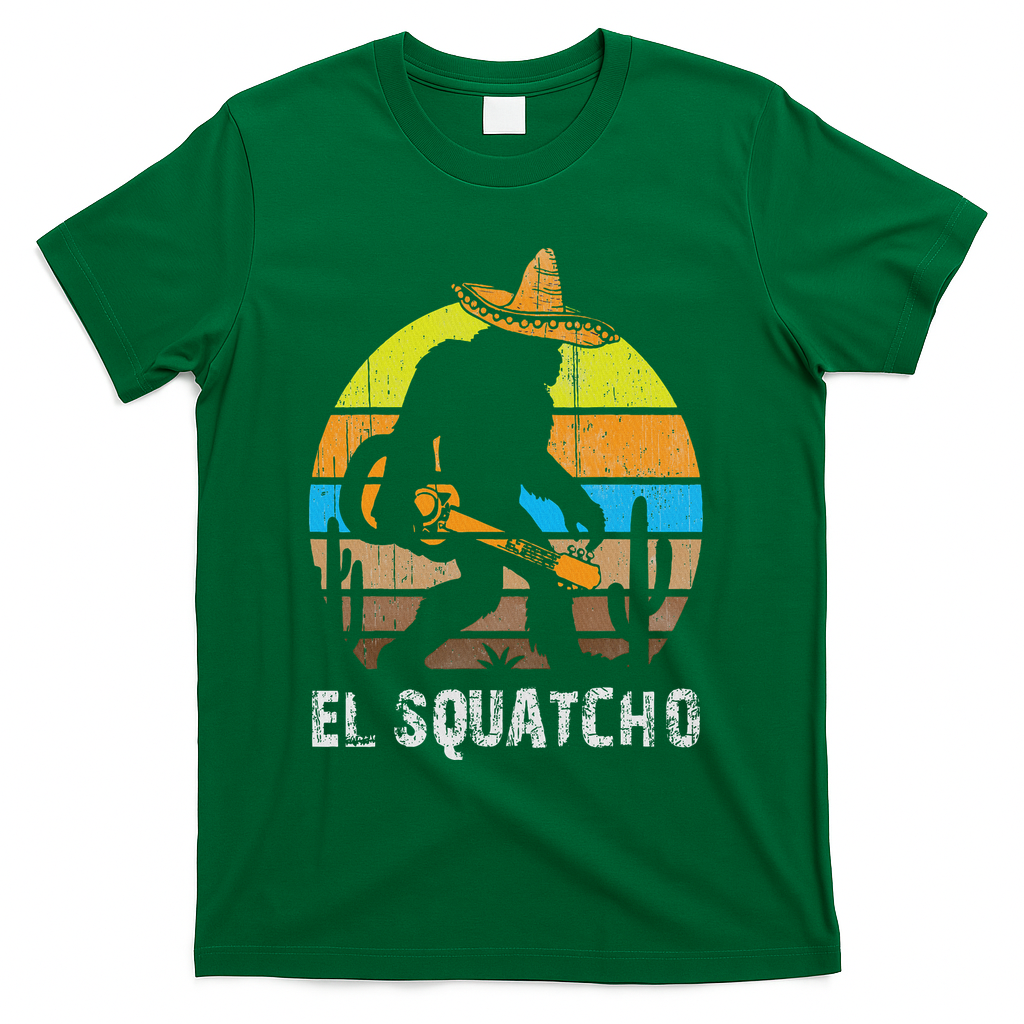 El Squatcho Bigfoot Sasquatch T-Shirt - Green