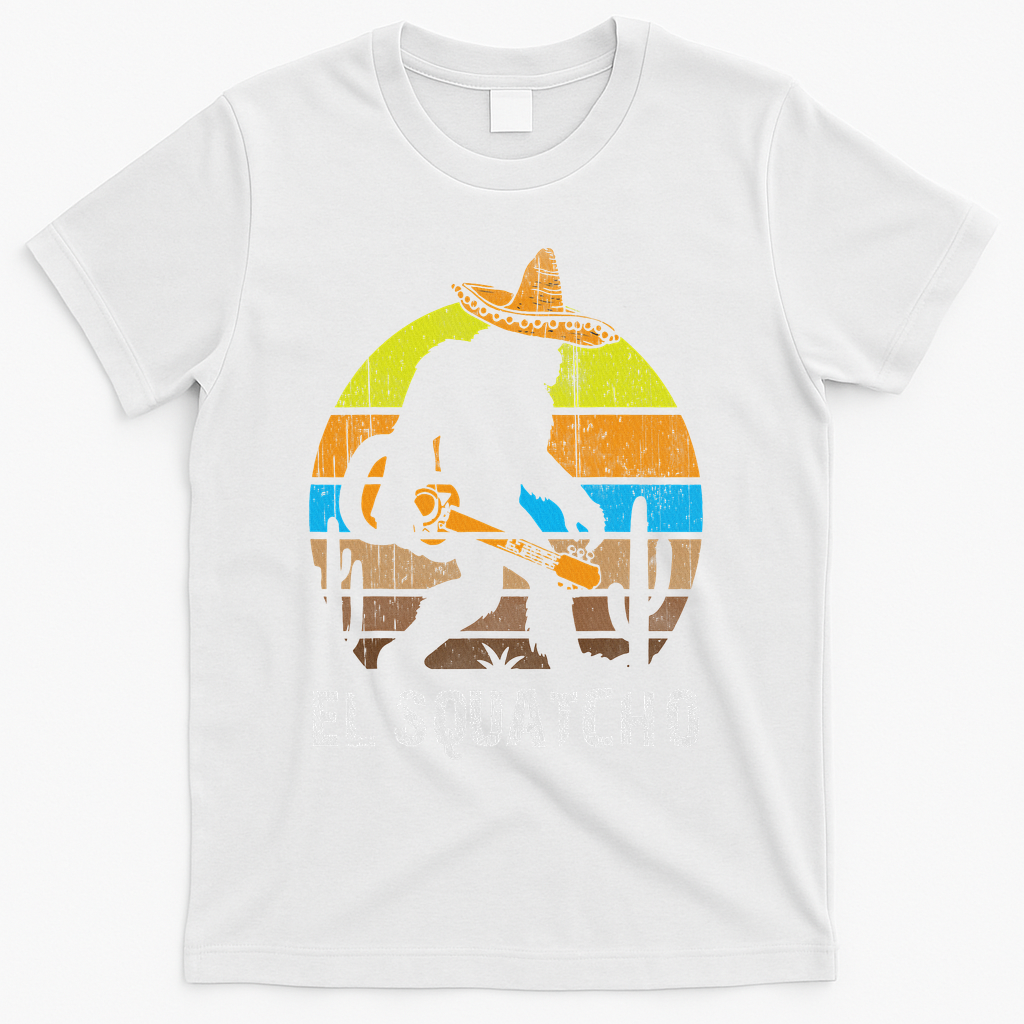 El Squatcho Bigfoot Sasquatch T-Shirt - White