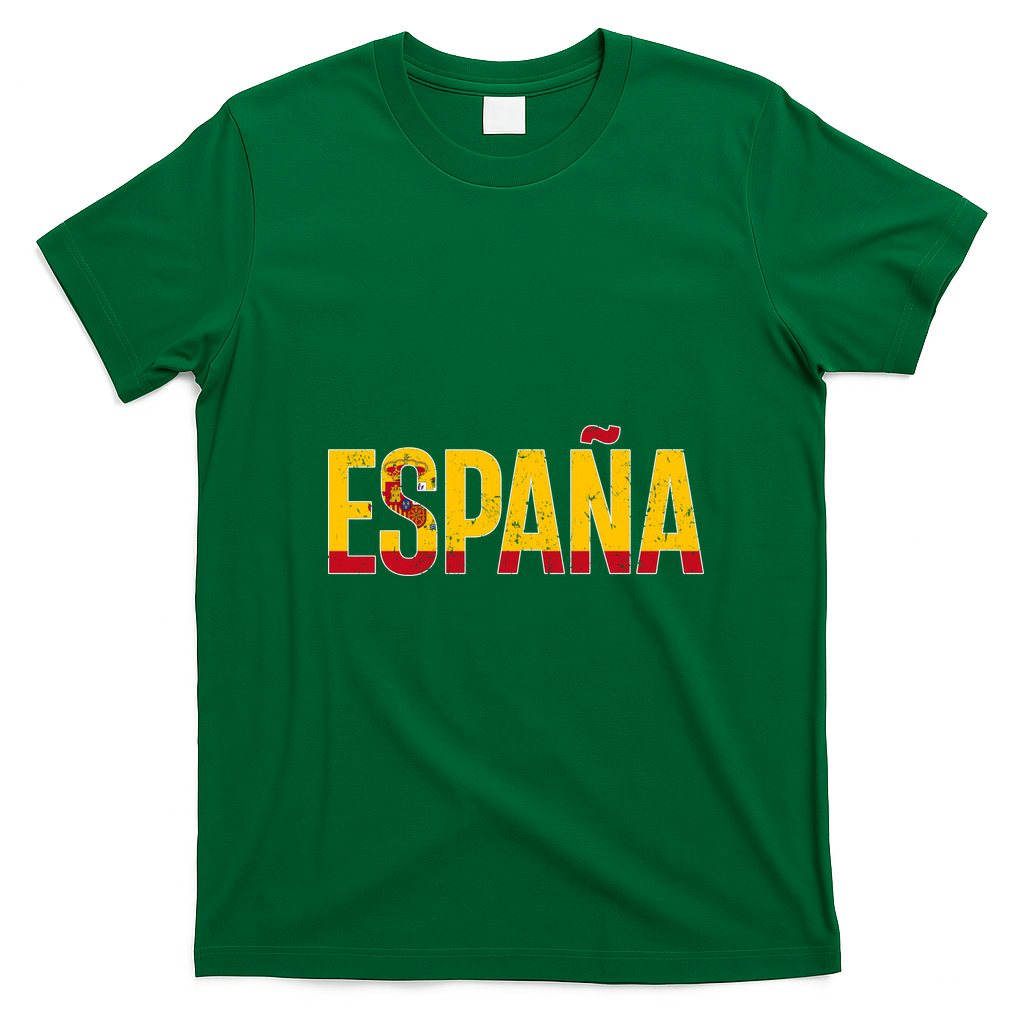 España Spanish Culture Spain Soccer T-Shirt - Irish Green