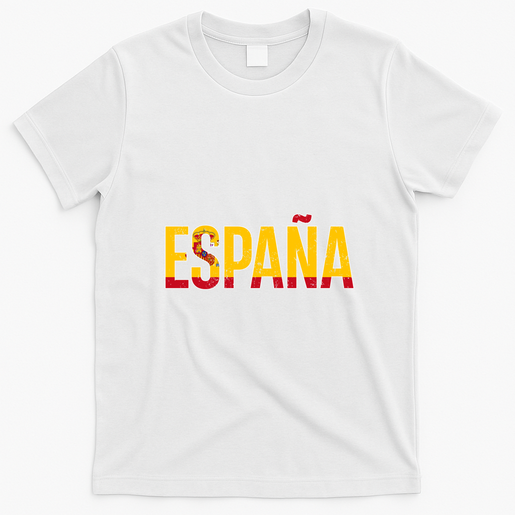 España Spanish Culture Spain Soccer T-Shirt - White
