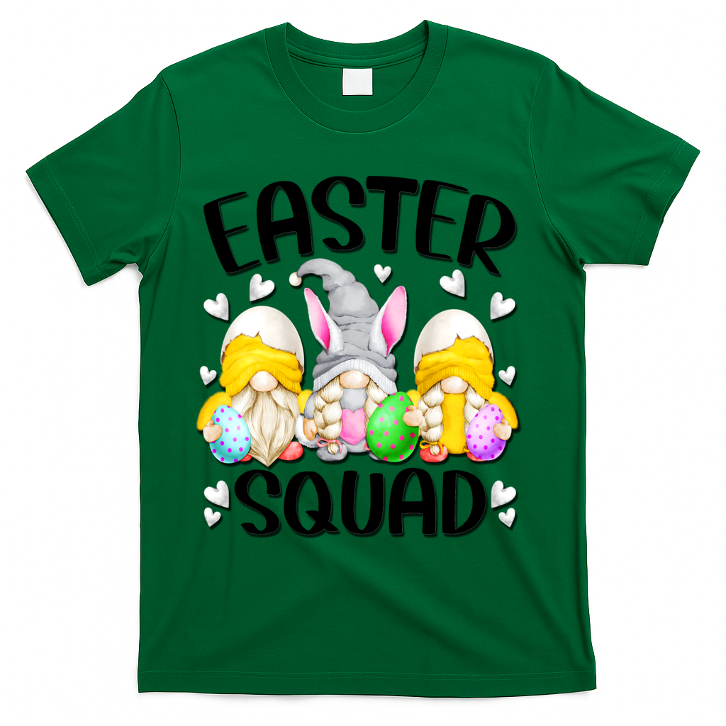 Easter Squad Gnomies T-Shirt - Green