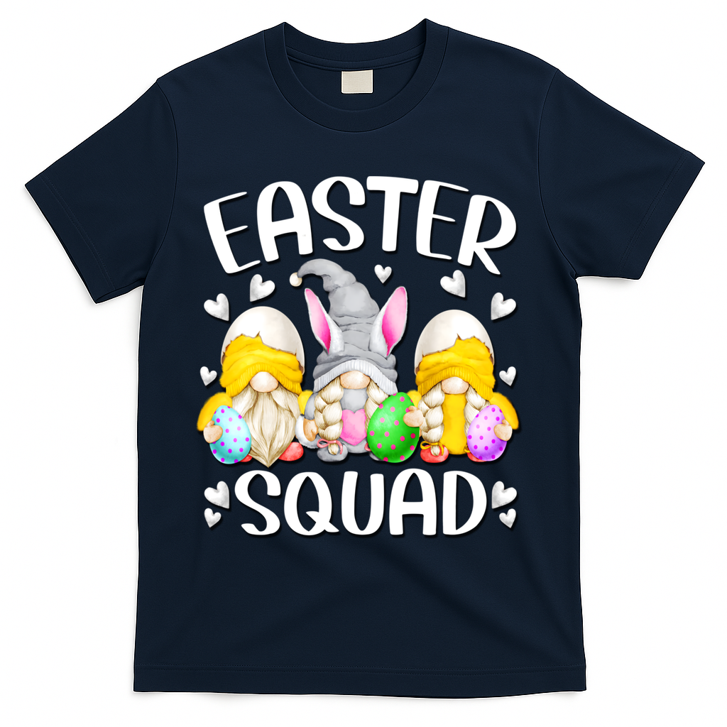 Easter Squad Gnomies T-Shirt - Navy