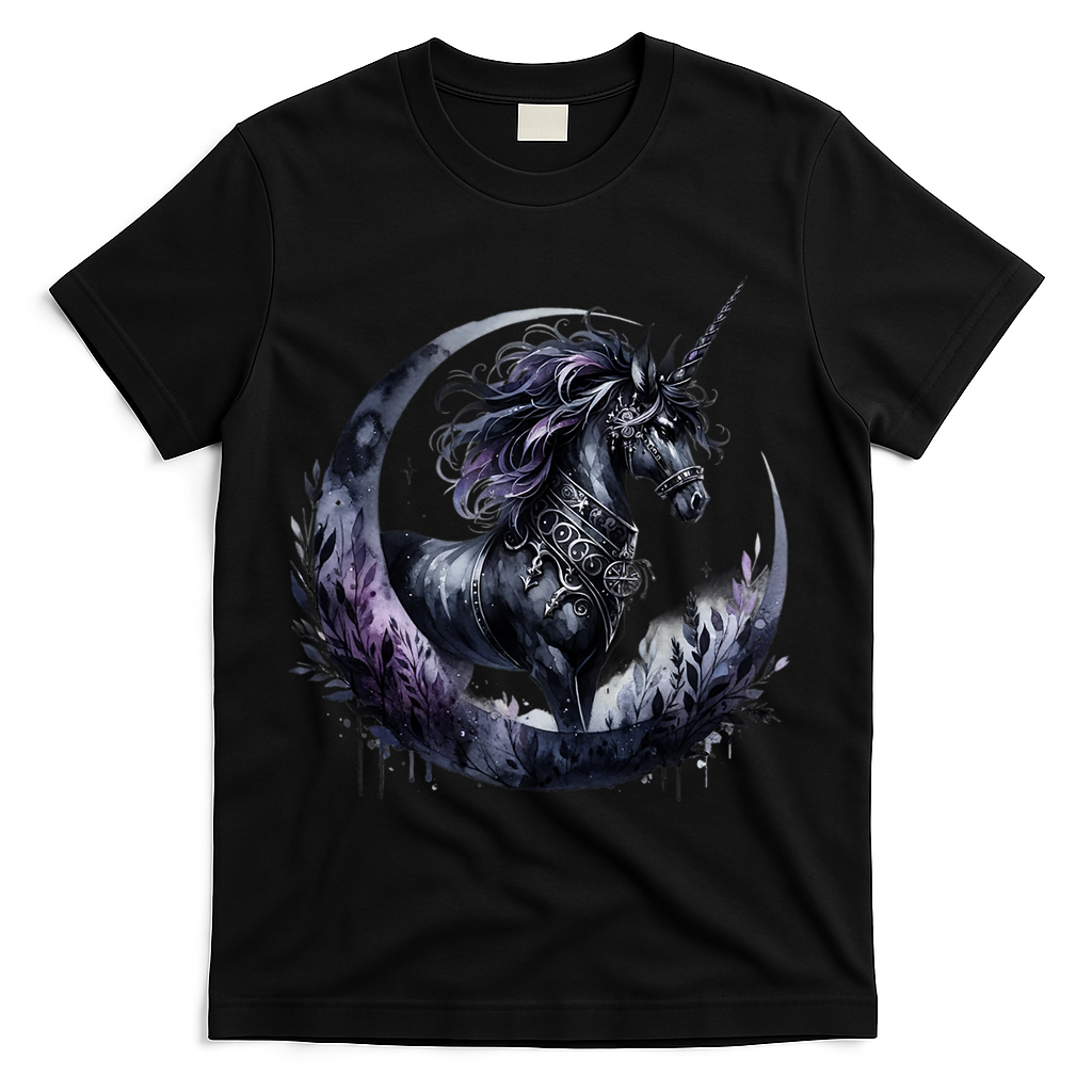 Fantasy Animals Amazing Unicorn Friends Cool Gift T-Shirt - Black