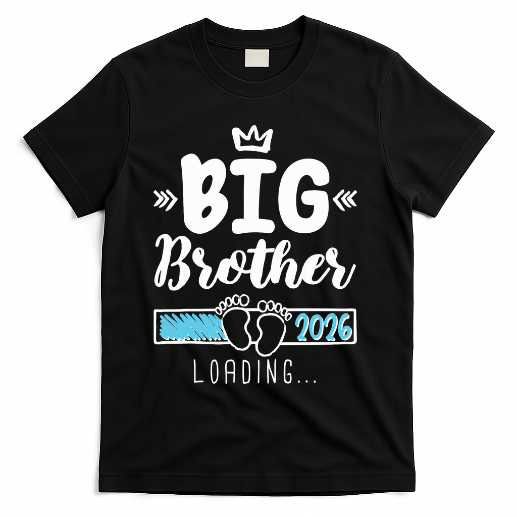 Funny Big Brother 2026 Loading T-Shirt - Black