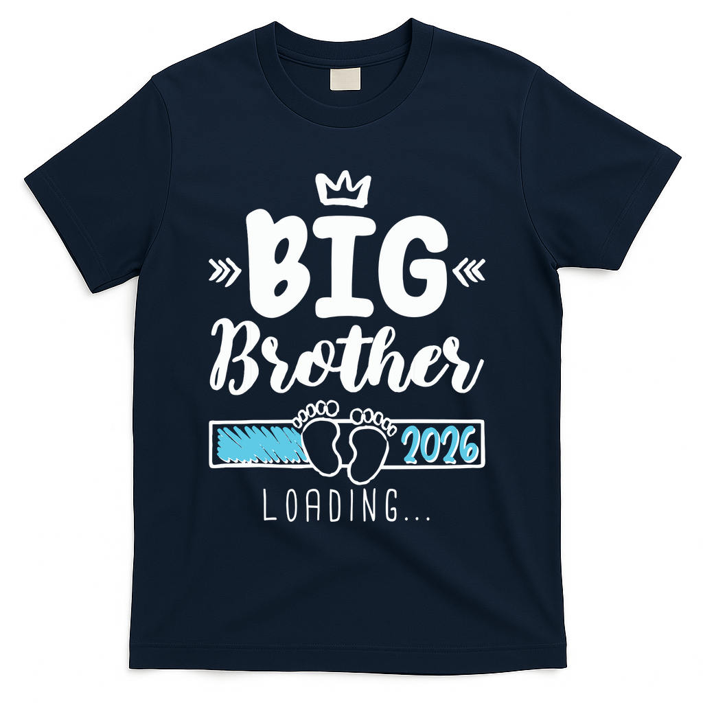 Funny Big Brother 2026 Loading T-Shirt - Navy