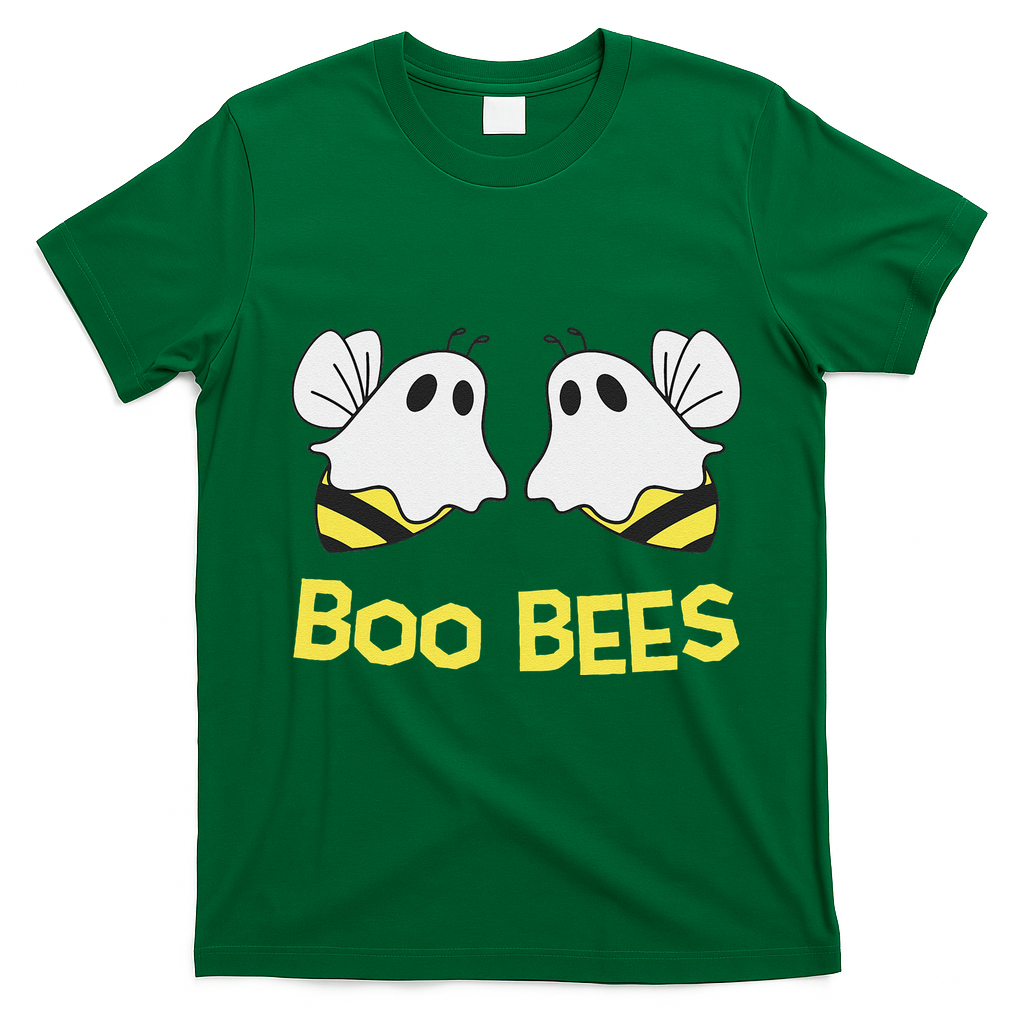 Funny Boo Bees Couples Halloween Cool T-Shirt - Irish Green
