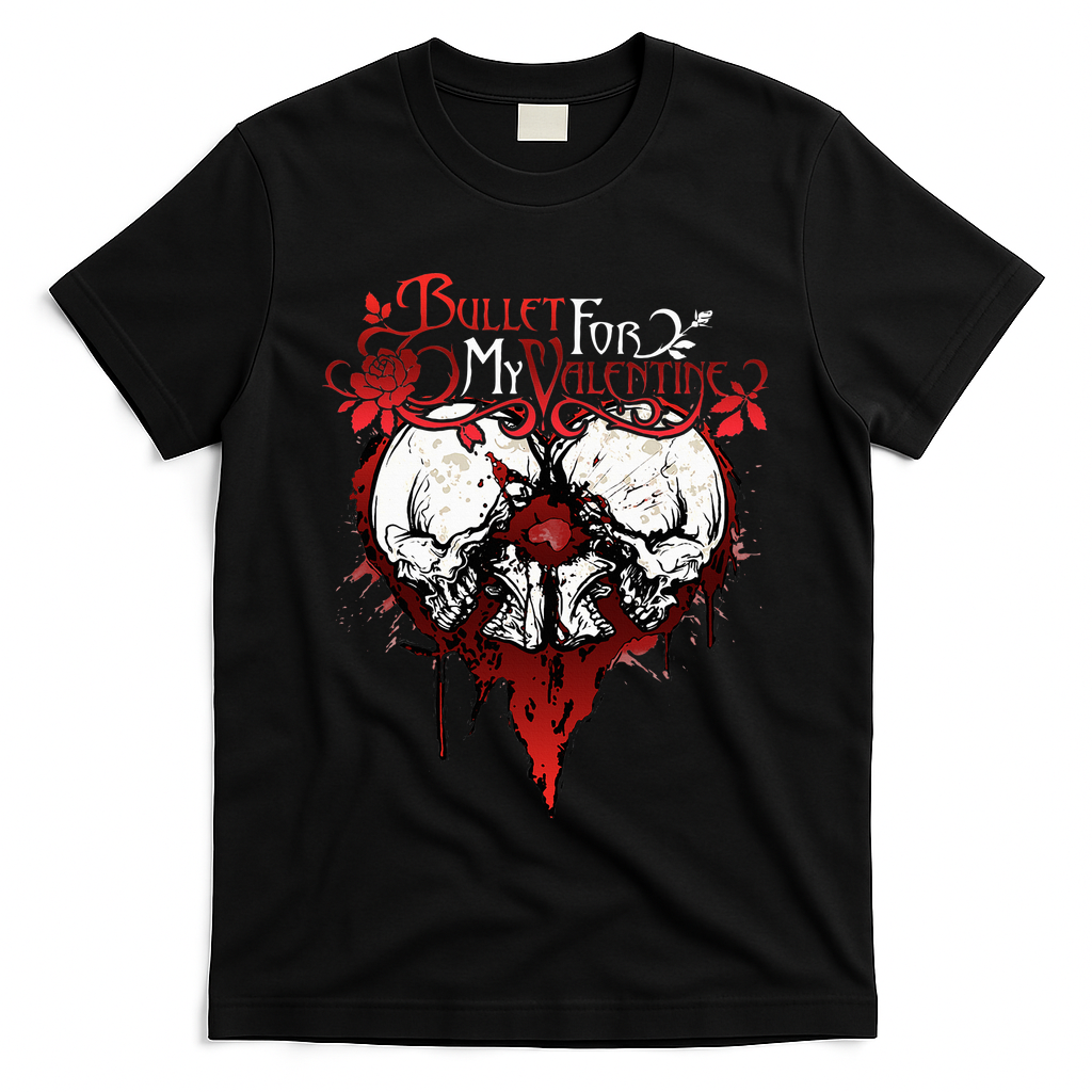 Funny Bullet My For Valentine Splattered Logo Gift T-Shirt