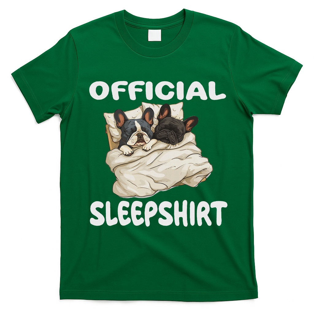 French Bulldog Sleep Pajamas Nightgown T-Shirt - Irish Green