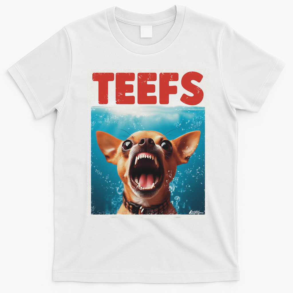 Funny Chihuahua Fs Top, Th Chi Jowls Paws Dog Mom Dad T-Shirt - White