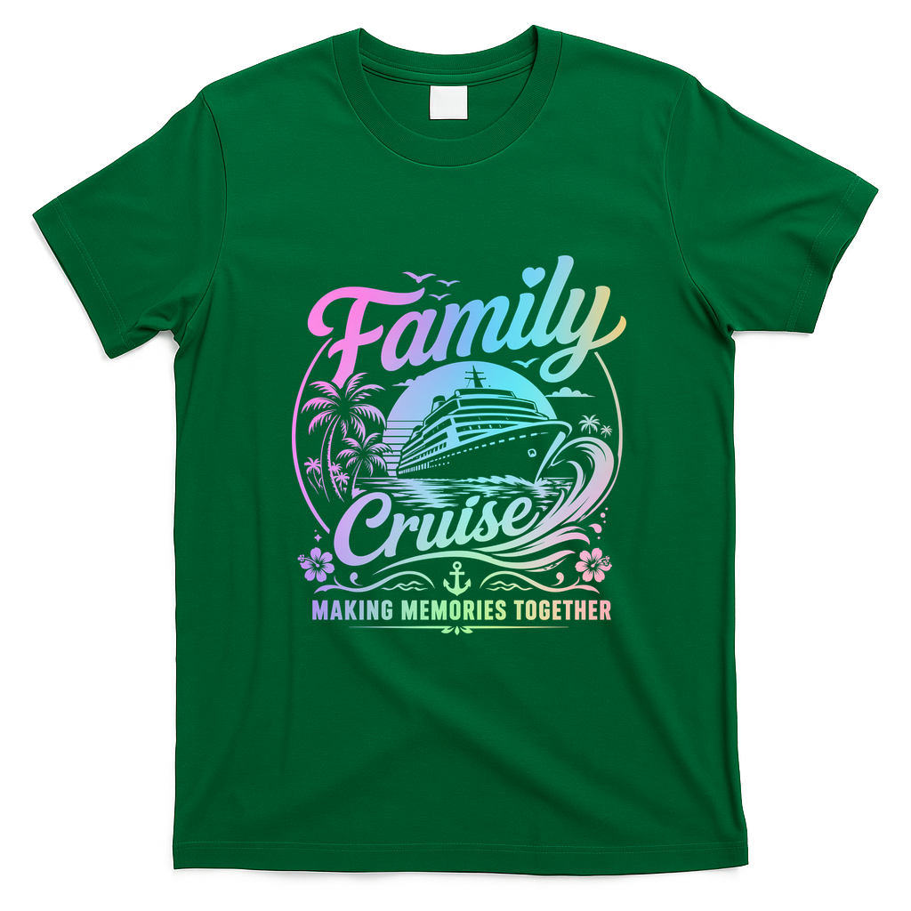 Family Cruise Making Memories Together Matching Gift T-Shirt - Irish Green