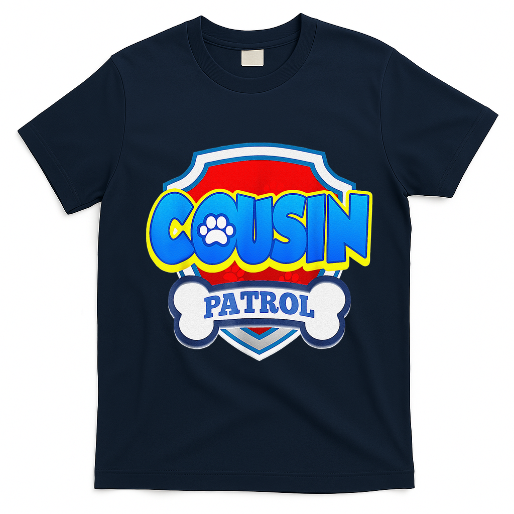 Funny Cousin Patrol Dog Mom, Dad For Women Gift T-Shirt - Navy Blue