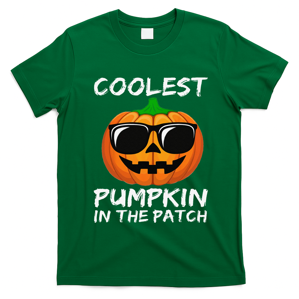 Funny Coolest Pumpkin In The Patch Halloween Funny T-Shirt - Irish Green