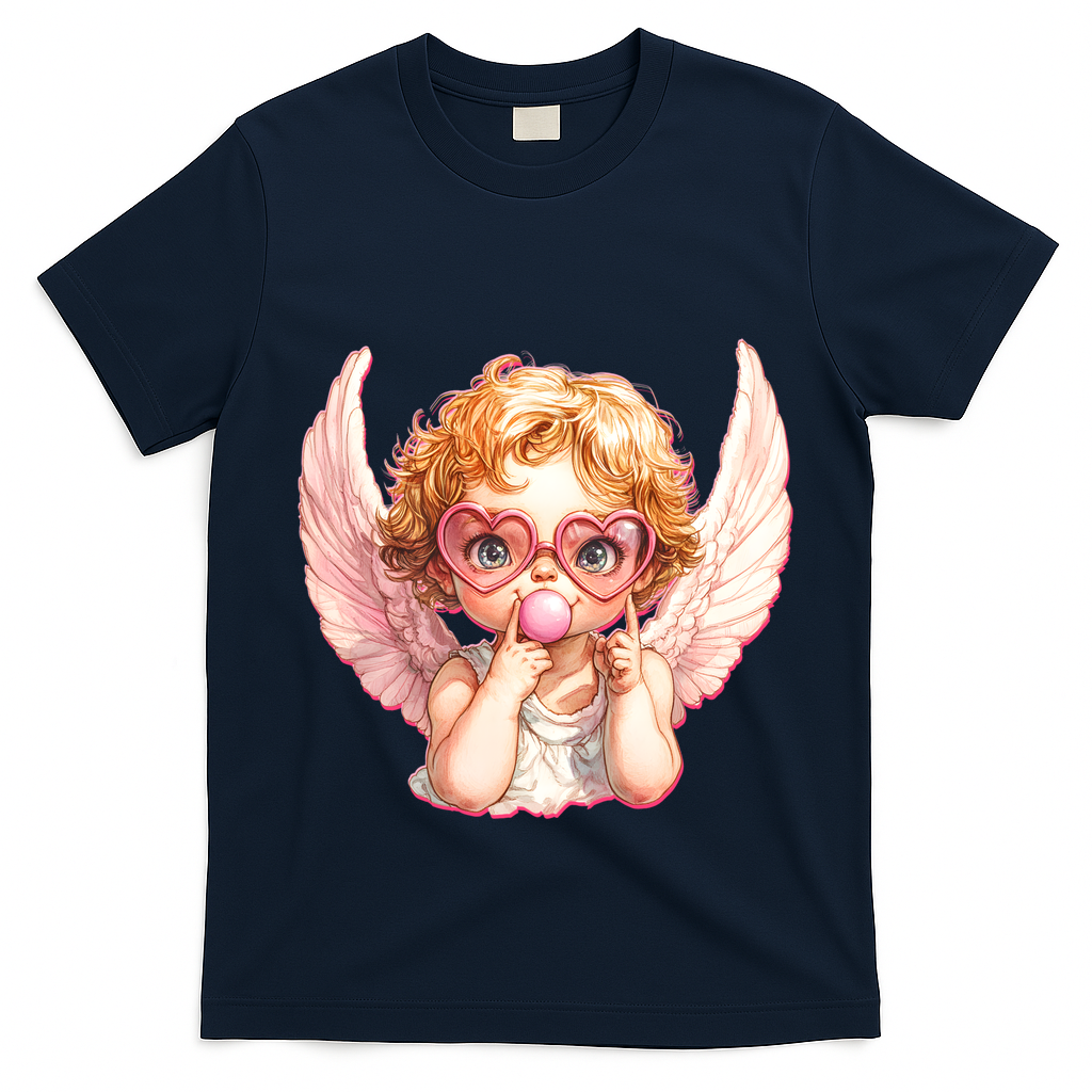 Funny Cute Valentines Day Cupid Bubble Gum T-Shirt