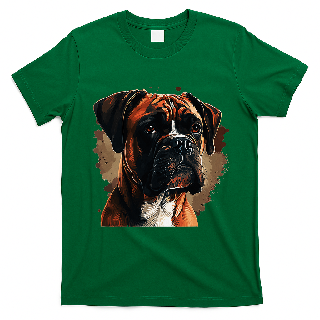Funny Dog Boxer T-Shirt - Irish Green