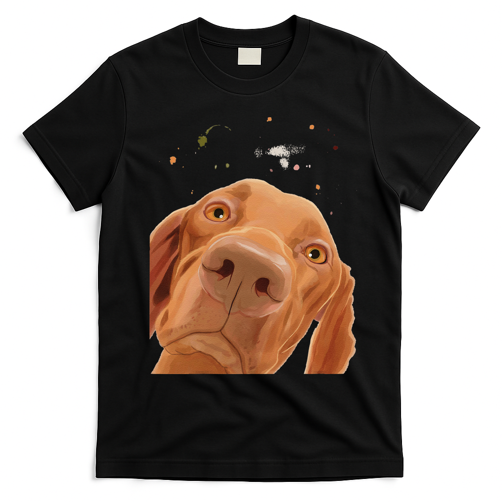 Funny Dog Hungarian Vizsla T-Shirt - Black