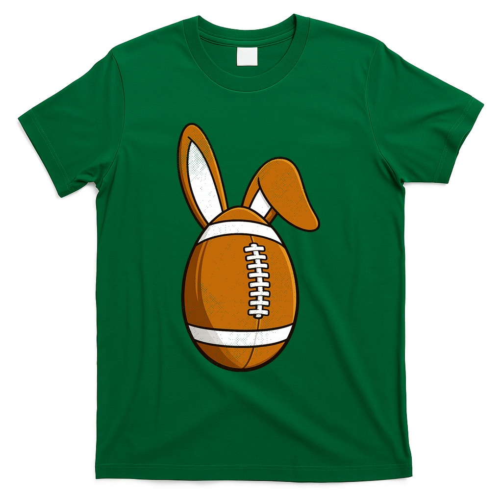 Football Easter Egg T-Shirt - Green