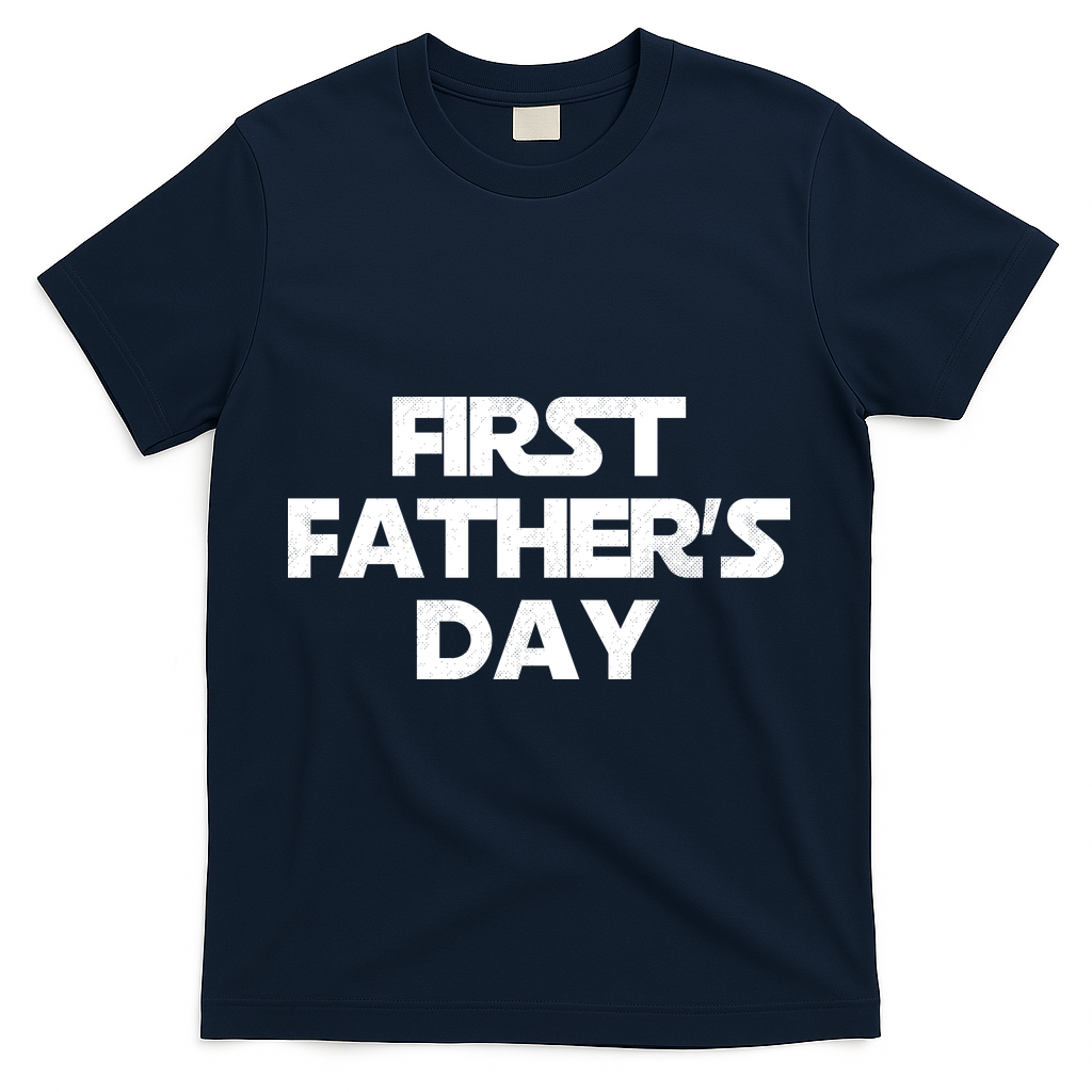 First Fathers Day T-Shirt - Navy